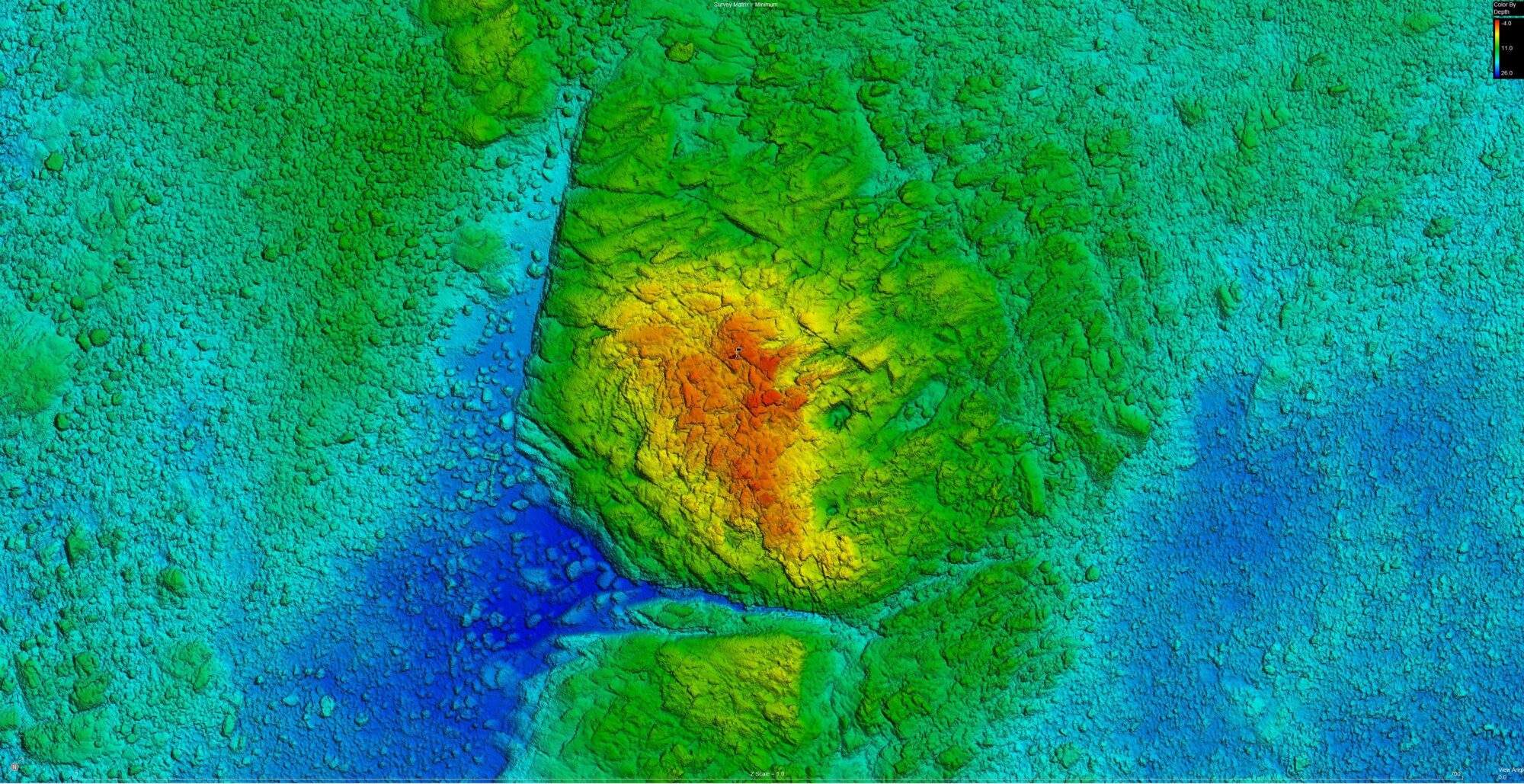 Multibeam bathymetry collected using a SeaTrac SP48 Autonomous Surface Vehicle